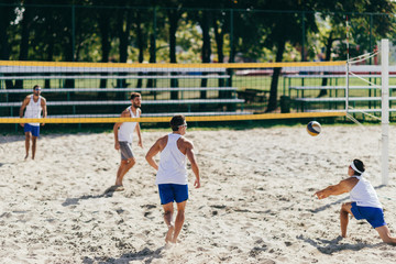 Beach volleyball men's competitive game