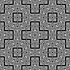 Design seamless monochrome geometric pattern