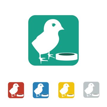 Fowl Farm Animal Icon Logo Vector