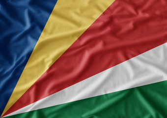 Fototapeta premium Waving Seychelles flag