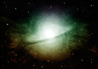 galaxy in a free space