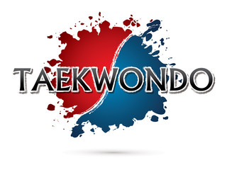 Taekwondo, Font , text graphic vector
 - obrazy, fototapety, plakaty