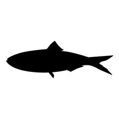 Fish silhouette vector
