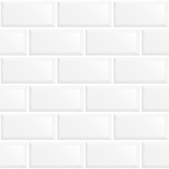 White tiles, ceramic brick, vector illustration, seamless pattern