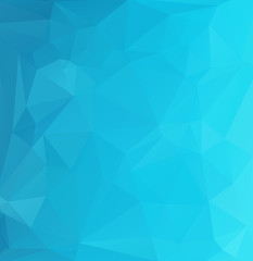 Blue Polygonal Mosaic Background, Creative Design Templates