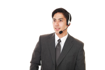 笑顔のオペレーター