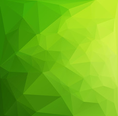 Plakat Green Polygonal Mosaic Background, Creative Design Templates