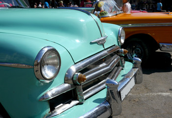 Bright cars in Havana, cuba