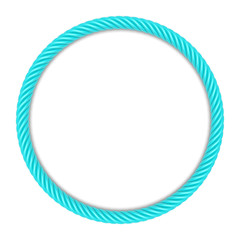 Blue round rope frame