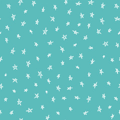Seamless pattern - doodle stars
