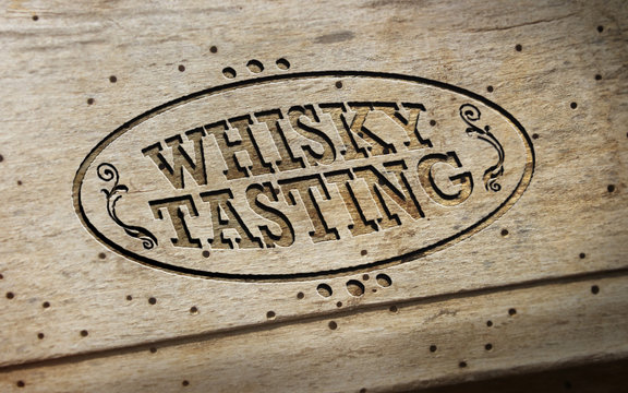 Whisky Tasting - Wood - Oval