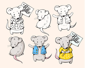 Cartoon mice
