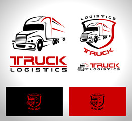 Truck Trailer Logo © twindesigner