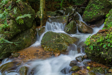 Waterfall in deep rain forest jungle (Krok E Dok Waterfall Sarab