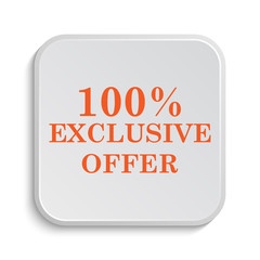 100% exclusive offer icon