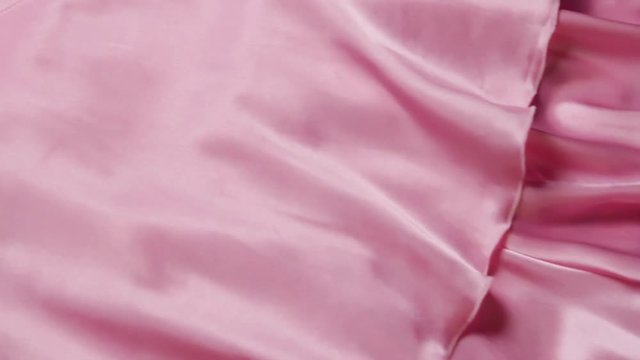 Pink silk nightie. 