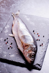 fresh herring and spices