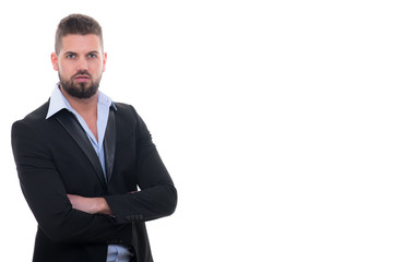 erfolgreicher geschäftsmann mit vollbart