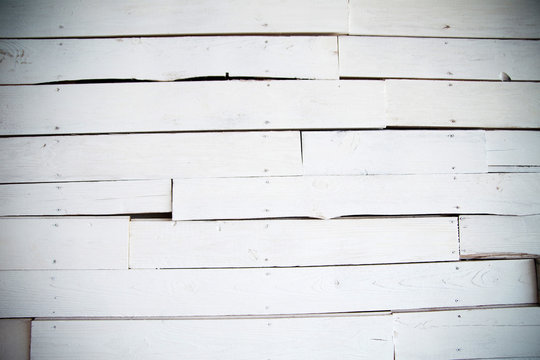 Vintage or white background of natural wood or wooden old textur