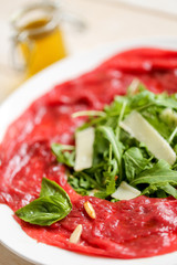 carpaccio  de boeuf parmesan 4