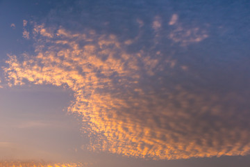 Colorful sky in twilight time