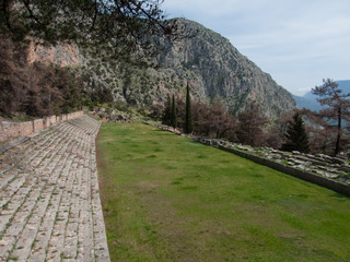 Fototapeta na wymiar Ancient stadium, Delphi, Greece, Europe