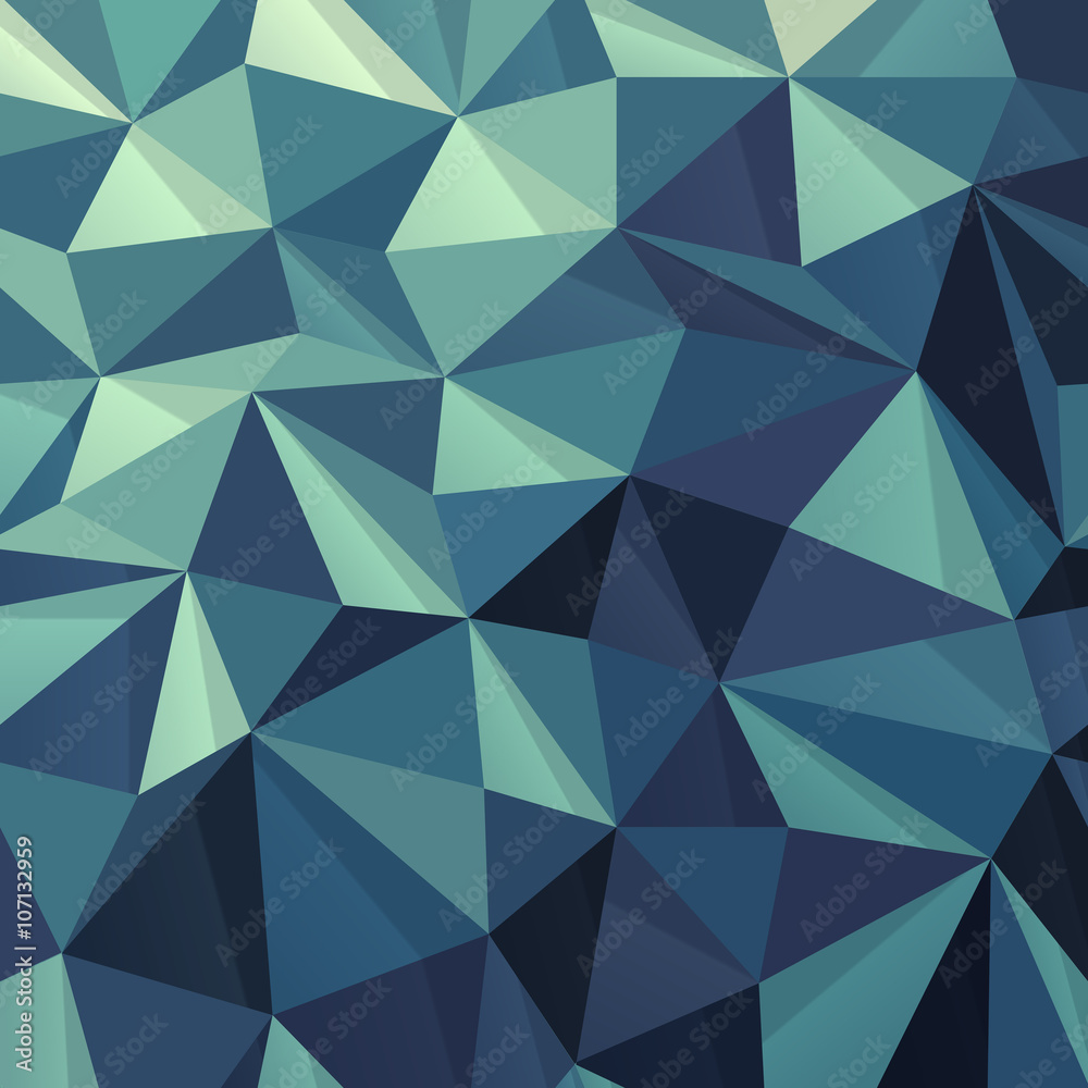 Poster Triangular Abstract Geometric Pattern