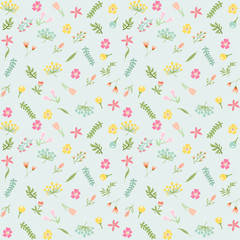 Seamless floral pattern. Flowers texture.