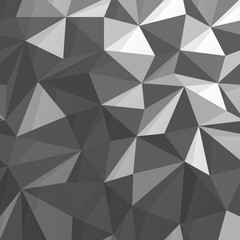Obraz premium Triangular Low Poly Monochrome Background