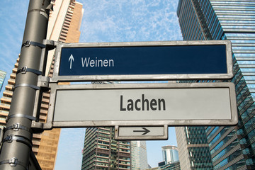 Schild 75 - Lachen