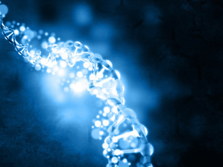 Digital illustration of dna