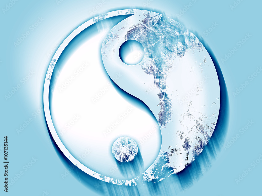 Wall mural Ying yang symbol