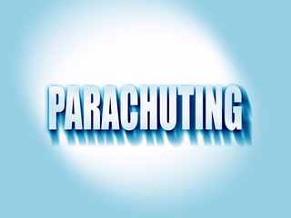 parachuting sign background