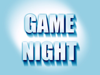 Game night sign