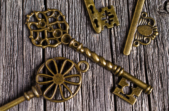 Vintage metal key