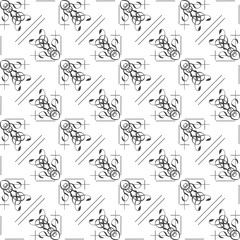 vector abstract monochrome seamless pattern