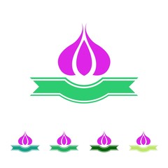 Fresh Vegetable & Fruit Illustration Vector Icon Logo