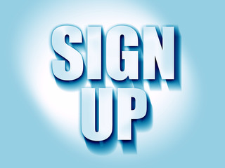 sign up