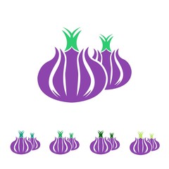 Fresh Vegetable & Fruit Illustration Vector Icon Logo