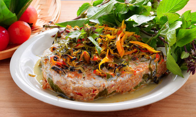 Curry Streamed Seafood