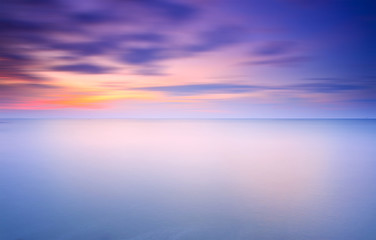 Fototapeta premium Long Exposure of soft sunset for background