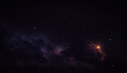 Space background with nebula and stars.