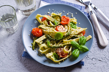 Homemade traditional pasta