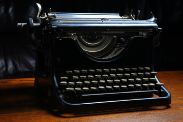 Fototapeta na wymiar Dark typewriter