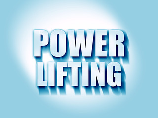 power lifting sign background