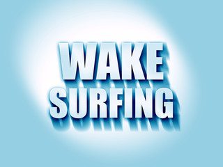 wake surfing sign background