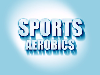 sports aerobics sign background