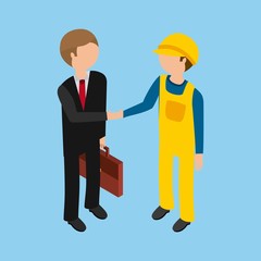 builder isometric design 