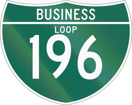 Interstate business loop shield used in the US