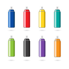Spray in different colors.